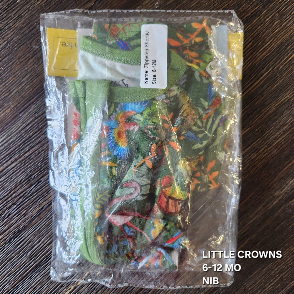 Little Crowns & Capes Tropical Print Shortie